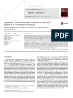 Ergonomics Climate Assessment