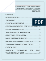 Management of Post Tracheostomy Scar and Tracheocutaneous Fistulae