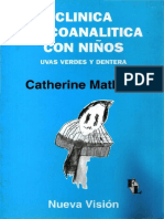 Mathelin, Catherine (1995). Clínica Psicoanalítica Con Niños - Uvas Verdes y Dentera. Ed. Nueva Visión