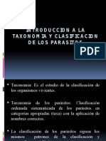 Introduccion a La Taxonomia y Clasificacion de Los Parasitos