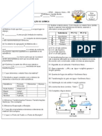 Avaliação sobre Conceitos iniciais sobre quimica