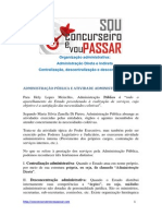 Apostila de Direito Administrativo - Organização Administrativa