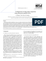 The Effect of Dispersion on Long-range Inspection Using Ultrasonic Guided Waves