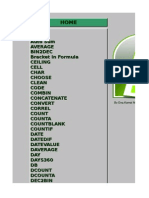 Excel Functions