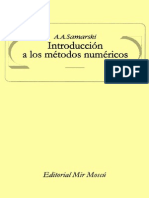 Introducción A Los Métodos Numéricos - A.A. Samarski