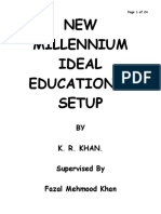 Presentation On New Millennium Ideal Educational Setup by Khalid Rehman Khan 03219828675