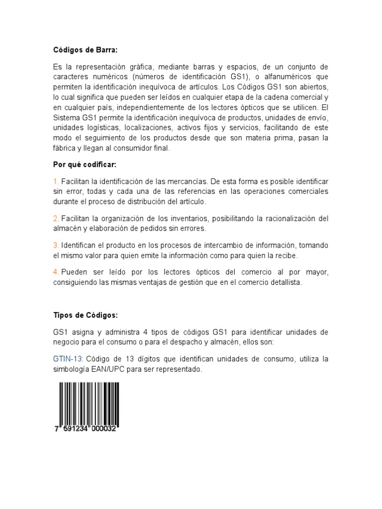 Códigos de Barra | PDF