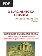 1 o Surgimento Da Filosofia
