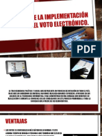 Ventaja de La Implementación Del Voto Electrónico