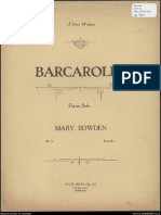 Barcarolle - Mary Bowden