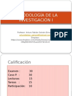 Metodología de La Investigación I