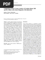Comparison of Mass Versus Activity of Creatine Kinase MB