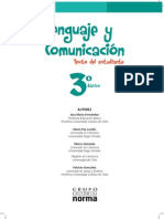 120181437 Libro de Lenguaje y Comunicacion 3 Basico 2013