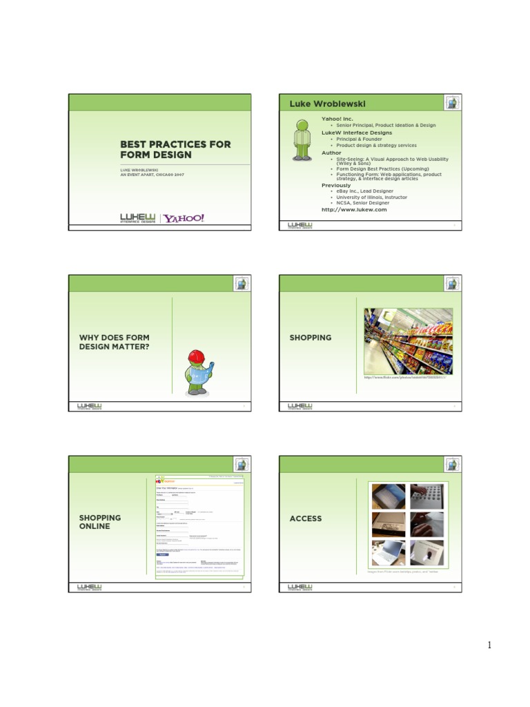 Form Design for Web Professionals | PDF | World Wide Web | Internet & Web