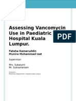 Assessing Vancomycin Use in Pediatric Unit