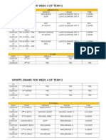 Weekly Draw - Week Starting 18 May