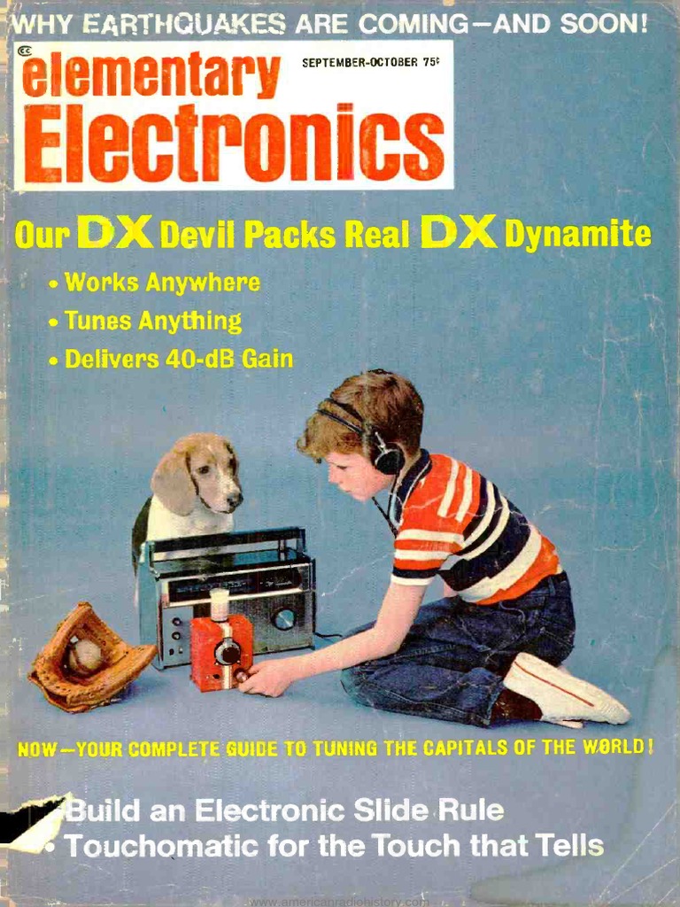 Elementary Electronics 1968-09-10 | PDF | Amplifier | Power Supply