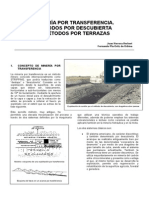 Minería por transferencia: métodos de descubierta y terrazas
