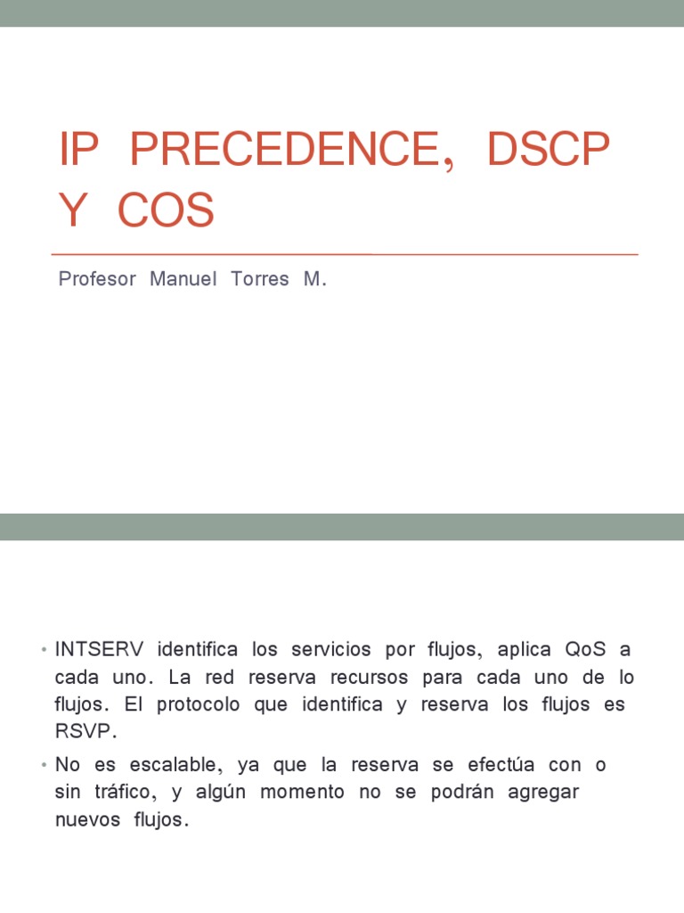 IP Precedence y DSCP en QoS | PDF | Informática