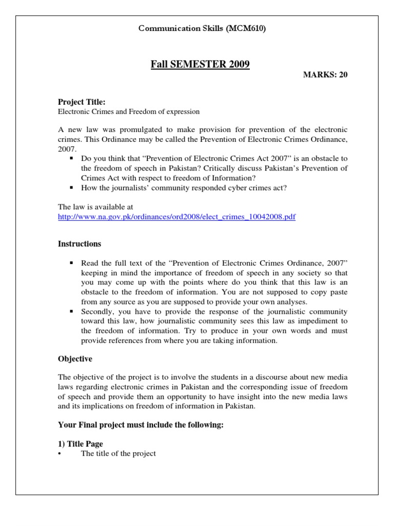 Fall 2009 - MCM610 - 3-11 | PDF | Plagiarism | Crime & Violence