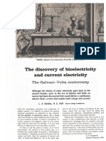 The Discovery of Biolelectricity and Current Electricity