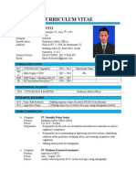 Curriculum Vitae: Fauzi Widiyanto