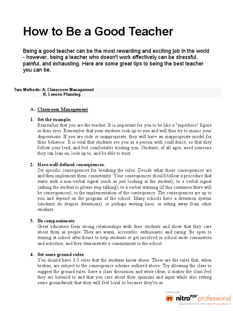 Teaching Excellence Guide | PDF | Classroom Management | Pedagogy
