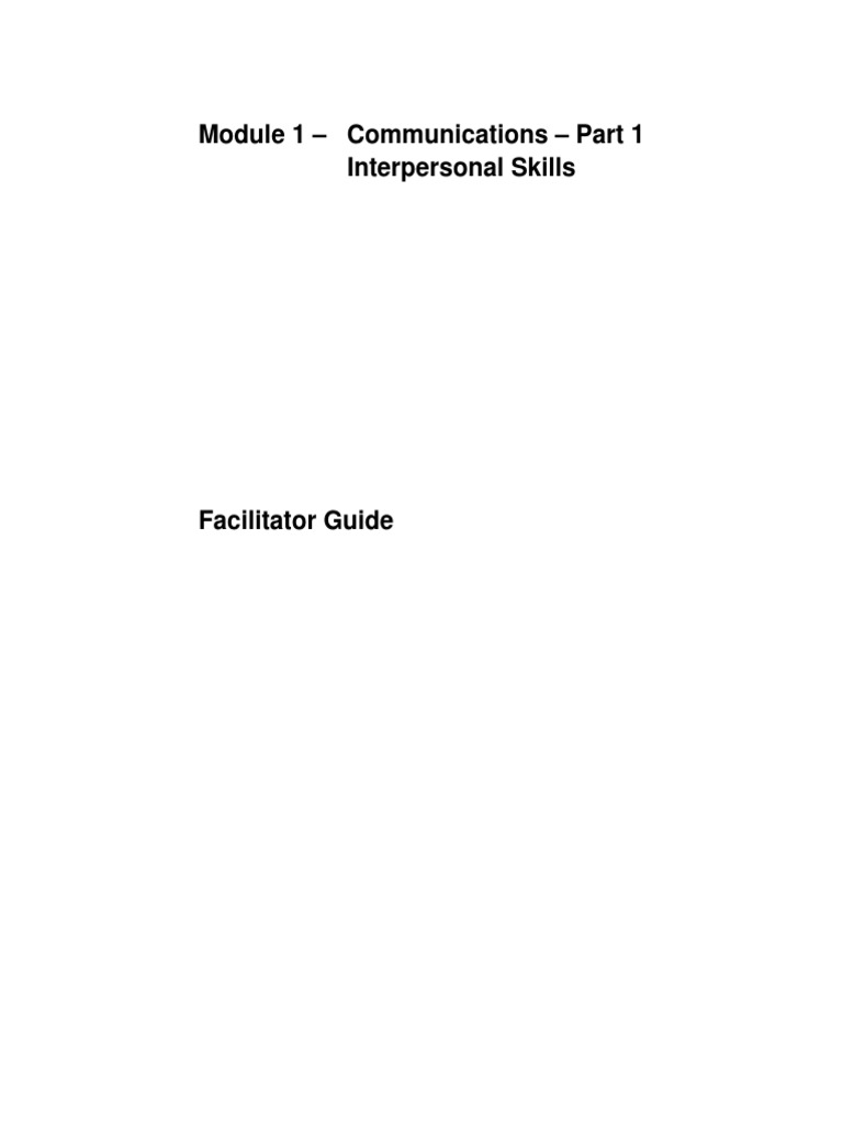 Comm Guide One PDF | PDF