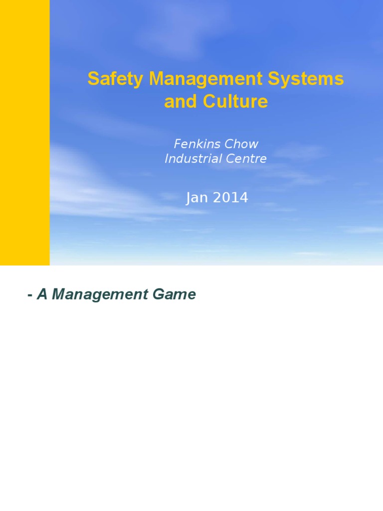 Safety Management System Overview | PDF | Occupational Safety And ...