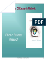 Ethics in B Research