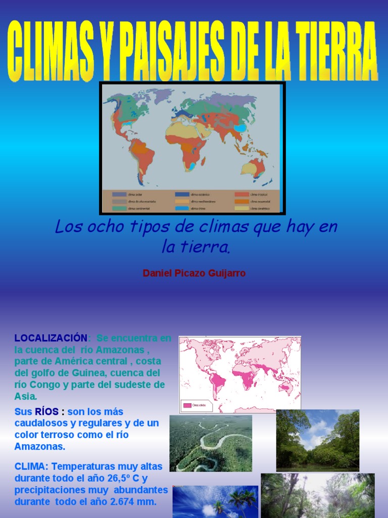 Presentación Climas y Paisajes de La Tierra | PDF | Ciencias de la ...