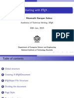 Starting With L TEX... : Dr. Manmath Narayan Sahoo