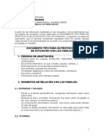 Protocolo Elaborado para Relaciones Familia-Escuela Tras Sesiones Trabajo