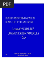 Serial Bus Communication Protocols - CAN: Lesson - 19