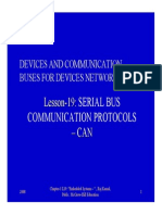 Serial Bus Communication Protocols - CAN: Lesson - 19