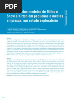 Aplicação dos modelos de Miles e Snow e Kirton - Revista Gepros