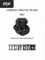 Cornell Special Teams: "Dominate Your Assignment"