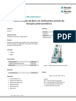 Determinação de Boro Via Potenciométrica