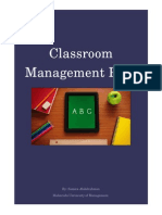 Classroom Management Plan