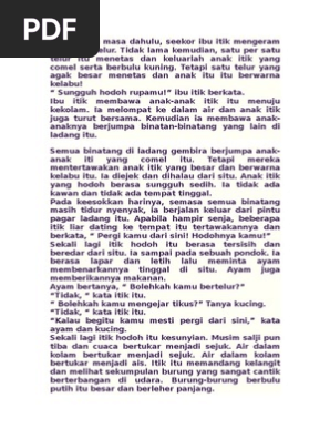 Anak Itik Yang Hodoh Pdf