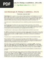 Auto-hemoterapia, Dr. Fleming e Os Antibióticos - Textos 101 e 102