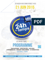 Programme des 24h du temps 2015