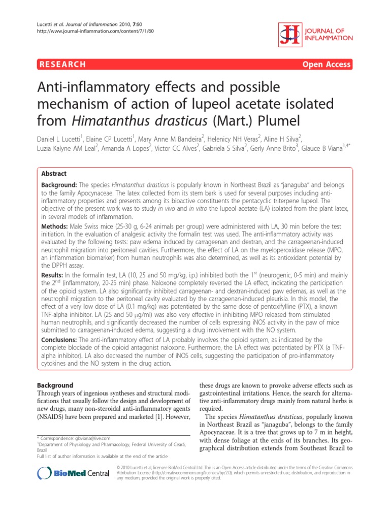jurnal inter antiinflamasi.pdf Inflammation Opioid Free 30day Trial Scribd