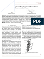 3 D Finite Element Analysis of Partially Restrained Beam To Column Connections in Steel Frames PDF