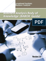 Guide to Business Analysis Body of Knowledge
