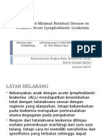 Detection of Minimal Residual Disease in Pediatric Acute