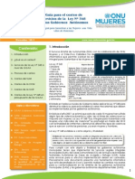 Guía para el costeo de servicios de la Ley Nº 348 de los Gobiernos Autónomos