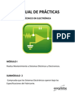 Manual Módulo I - Sub II REALIZA MANTO. A SISTEMAS ELECTRICOS Y ELECTRONICOS - 2013-1 Version 2 C PDF