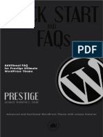 Prestige WP QuickStart and FAQs