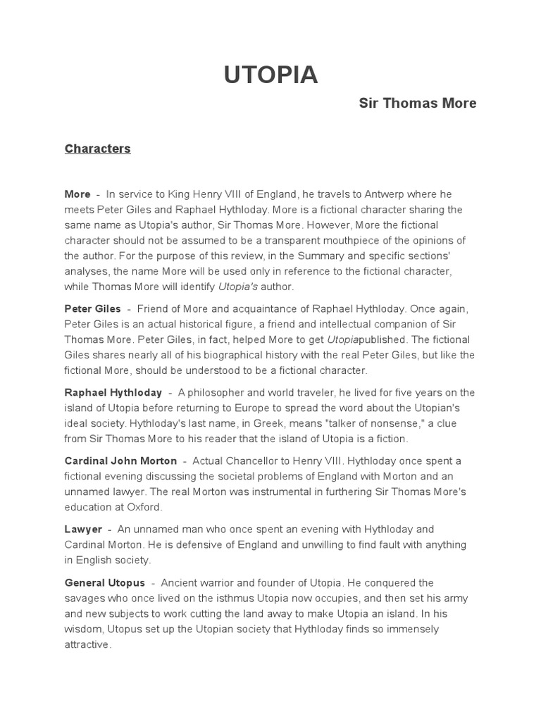 Utopia PDF Utopia (Book) Utopia